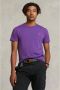 Polo Ralph Lauren Paarse stropdas T-shirt met geborduurd logo Purple Heren - Thumbnail 1