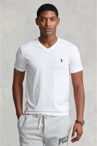 Polo Ralph Lauren T-shirt Korte Mouw T-SHIRT AJUSTE COL V EN COTON LOGO PONY PLAYER