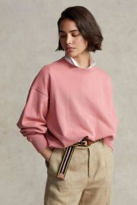 POLO Ralph Lauren sweater met backprint en borduursels roze