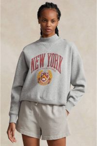 POLO Ralph Lauren sweater met printopdruk grijs