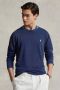 Ralph Lauren Blauwe Katoenen Crewneck Sweater met Logo Borduursel Blue Heren - Thumbnail 1