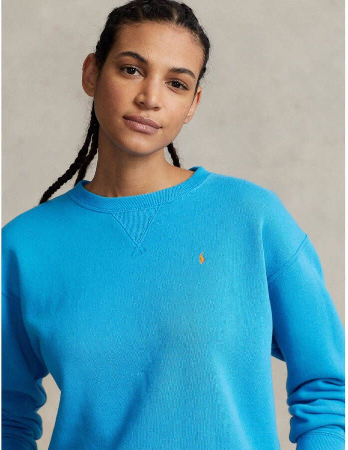 Ralph Lauren Turquoise Crewneck Sweatshirt voor Dames Blauw Dames