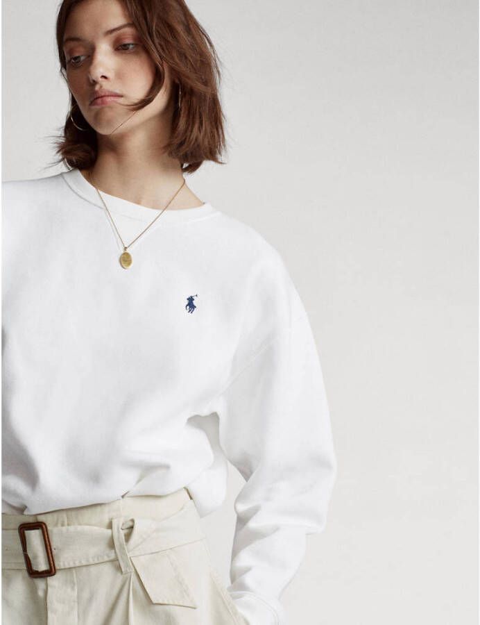 Polo Ralph Lauren Comfortabele en stijlvolle sweatshirt voor vrouwen White Dames