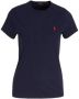 Ralph Lauren Navy Jersey T-Shirt Klassieke stijl voor modebewuste vrouwen Blauw Dames - Thumbnail 1