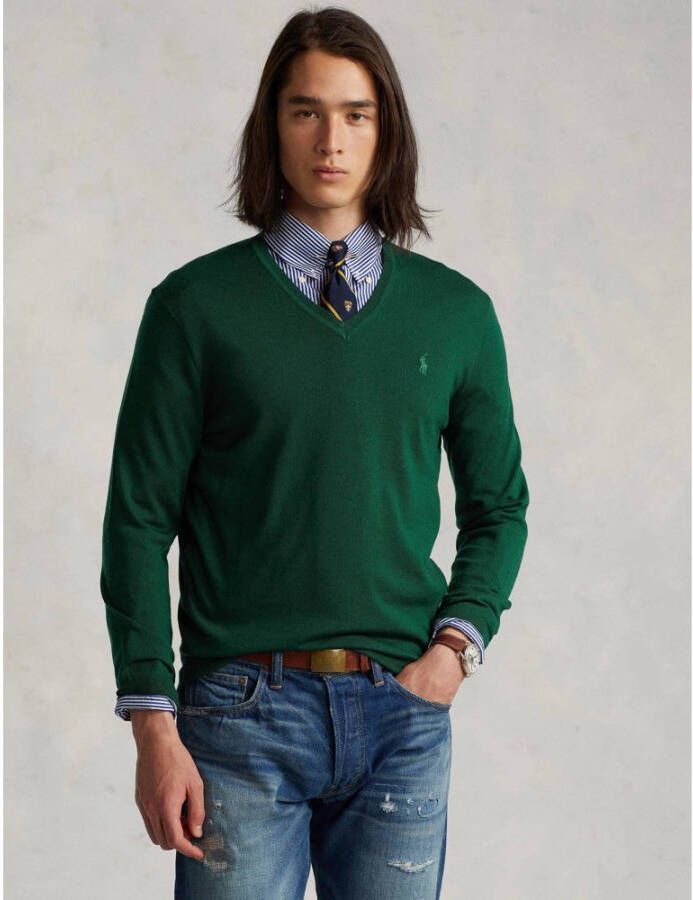 Polo Ralph Lauren V-hals gebreide kleding Groen Heren