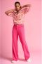 POM Amsterdam high waist wide leg pantalon Blush Pink roze - Thumbnail 2