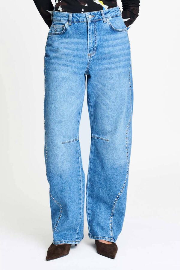 POM Amsterdam barrel jeans mediumblauw
