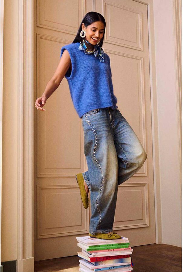 POM Amsterdam barrel jeans mediumblauw - Foto 3