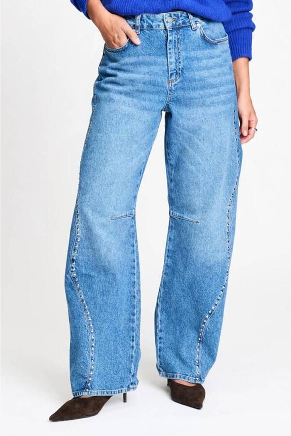 POM Amsterdam barrel jeans mediumblauw - Foto 3