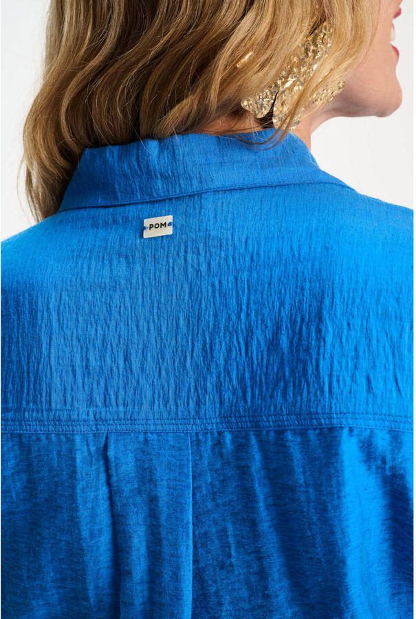 POM Amsterdam blouse blauw - Foto 2