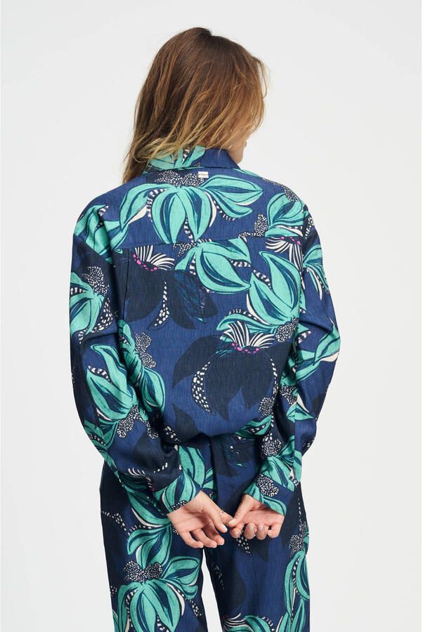 POM AMSTERDAM Dames Blouses Delicacy Blouse Multi - Foto 5