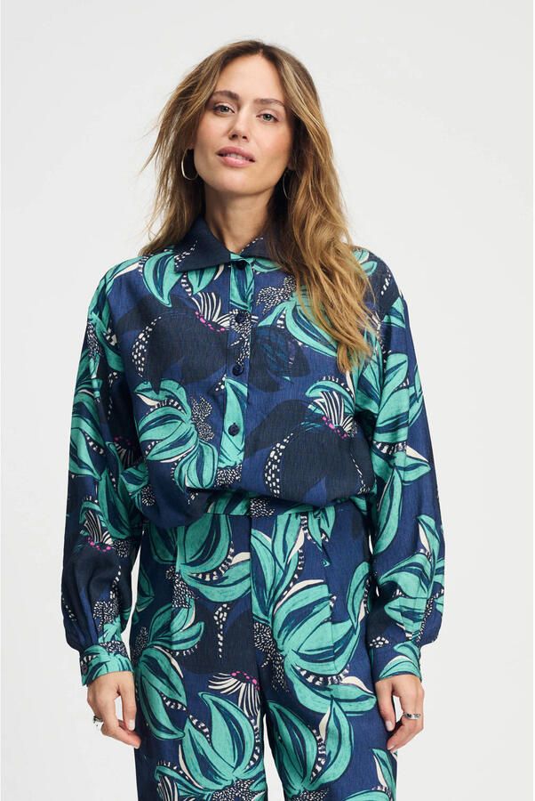 POM AMSTERDAM Dames Blouses Delicacy Blouse Multi - Foto 6