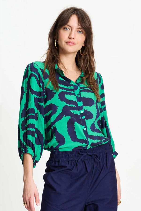 POM Amsterdam blouse groen