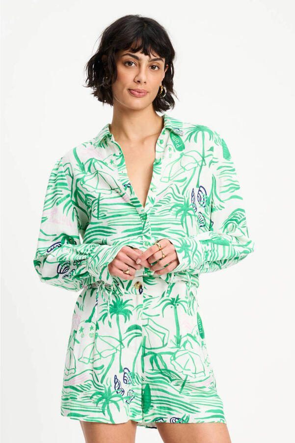 POM Amsterdam blouse groen