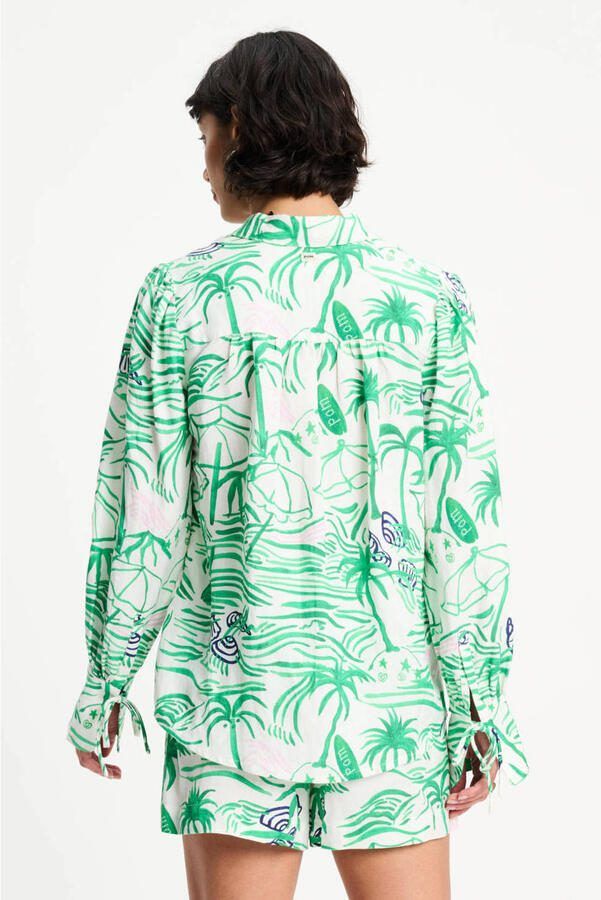 POM Amsterdam blouse groen - Foto 3