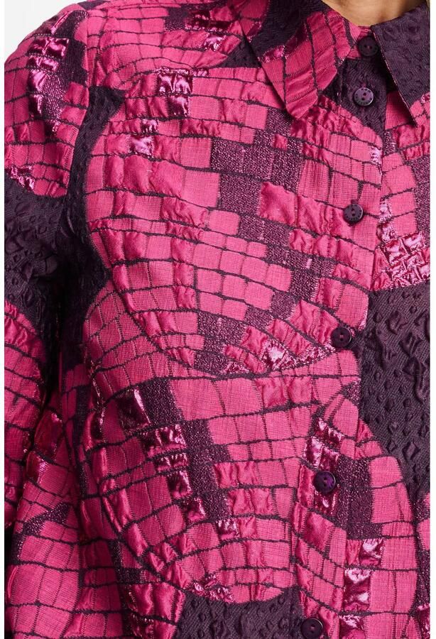 POM Amsterdam blouse met print fuchsia - Foto 3