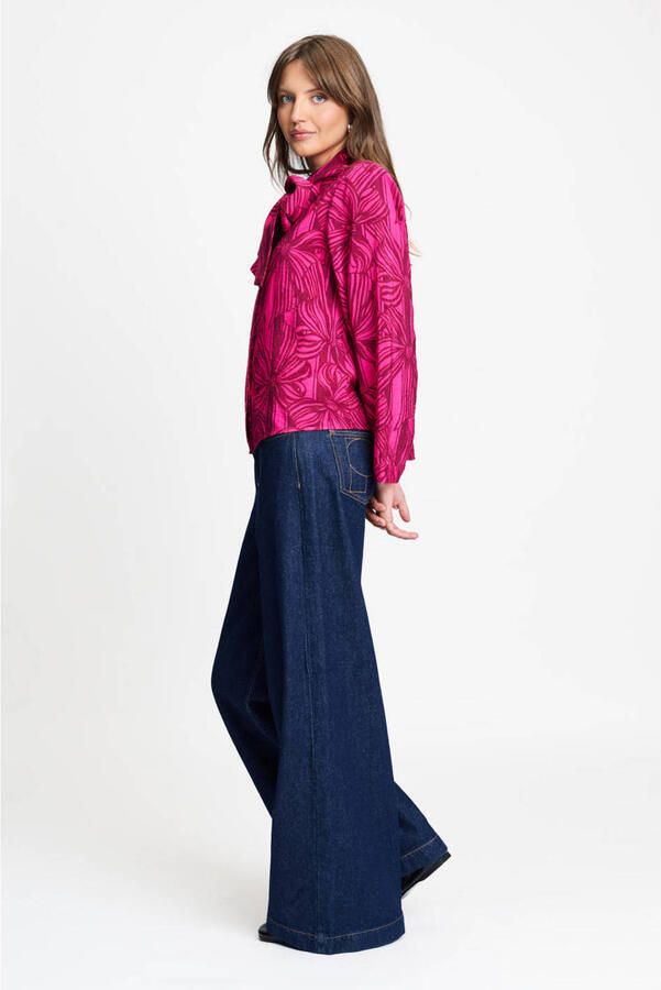 POM Amsterdam blouse met print roze - Foto 2