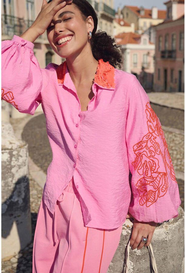 POM Amsterdam blouse roze - Foto 2