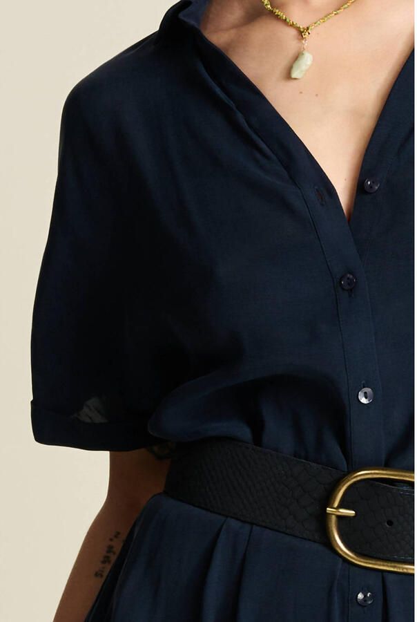 POM AMSTERDAM Dames Jurken Bobby Lynn Donkerblauw