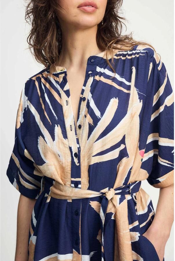 POM AMSTERDAM Dames Jurken Artisan Dress Beige - Foto 6