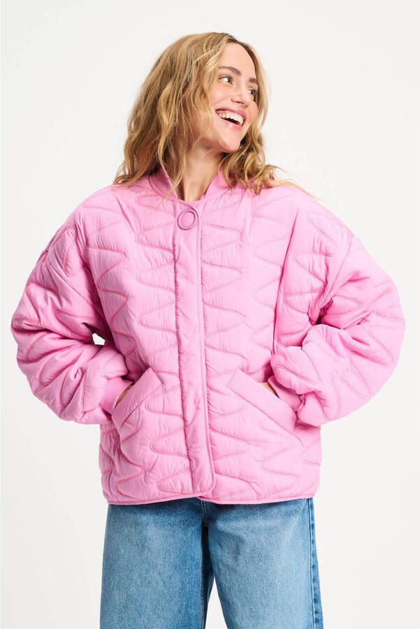 POM AMSTERDAM Dames Jassen Jacket Quilted Cheering Pink Roze - Foto 5