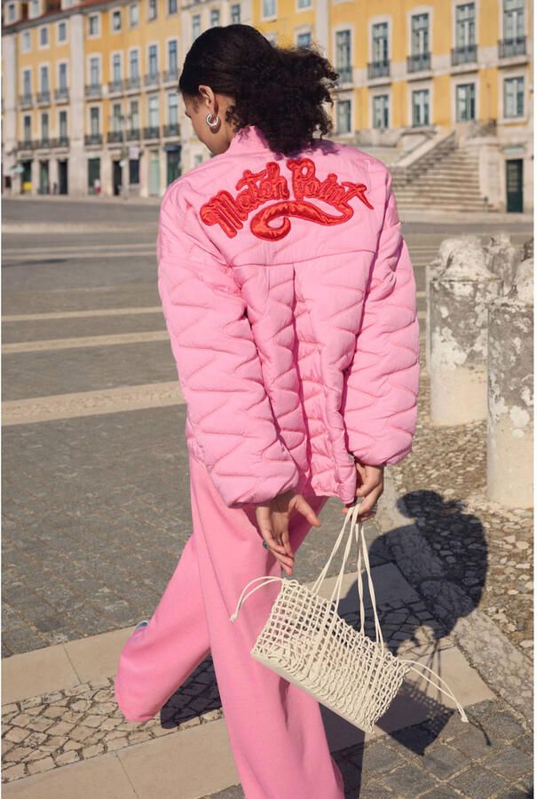POM AMSTERDAM Dames Jassen Jacket Quilted Cheering Pink Roze - Foto 6