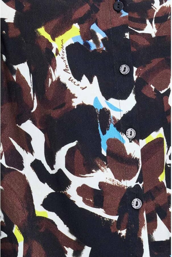 POM Amsterdam camouflage blouse bruin - Foto 2