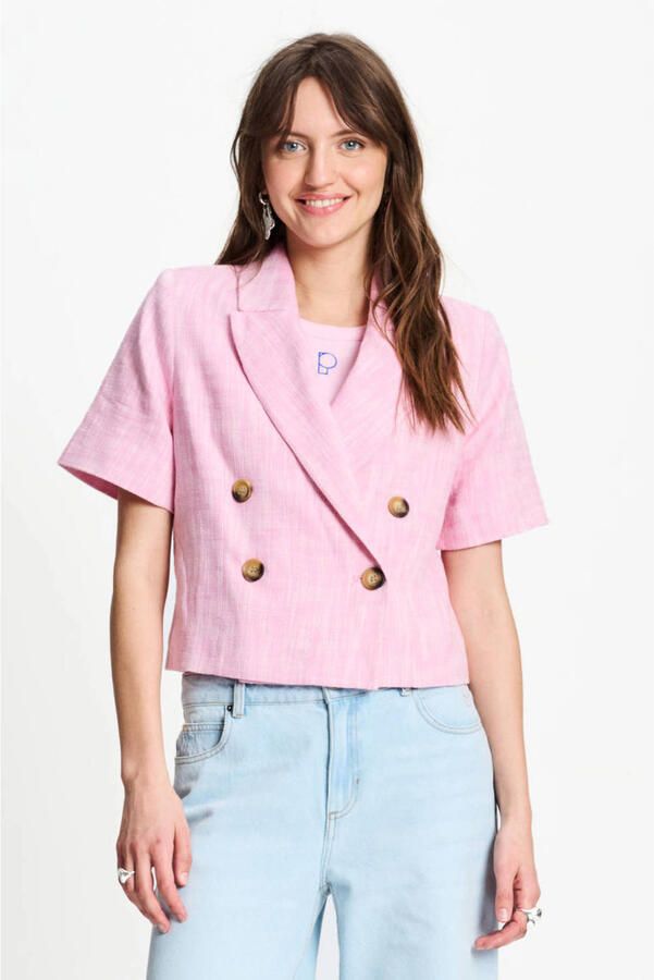 POM AMSTERDAM Dames Blazers Blazer Shell Pink Roze - Foto 5