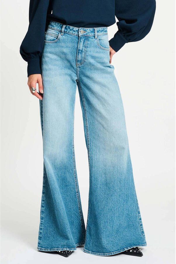 POM Amsterdam flared jeans medium blue denim