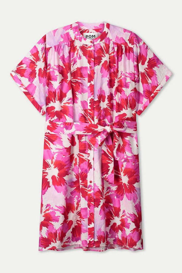 POM AMSTERDAM Dames Jurken Dress Bubble Bloom Lavender Multi - Foto 7