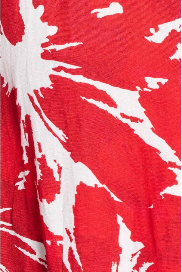 POM Amsterdam gebloemde jumpsuit rood - Foto 2