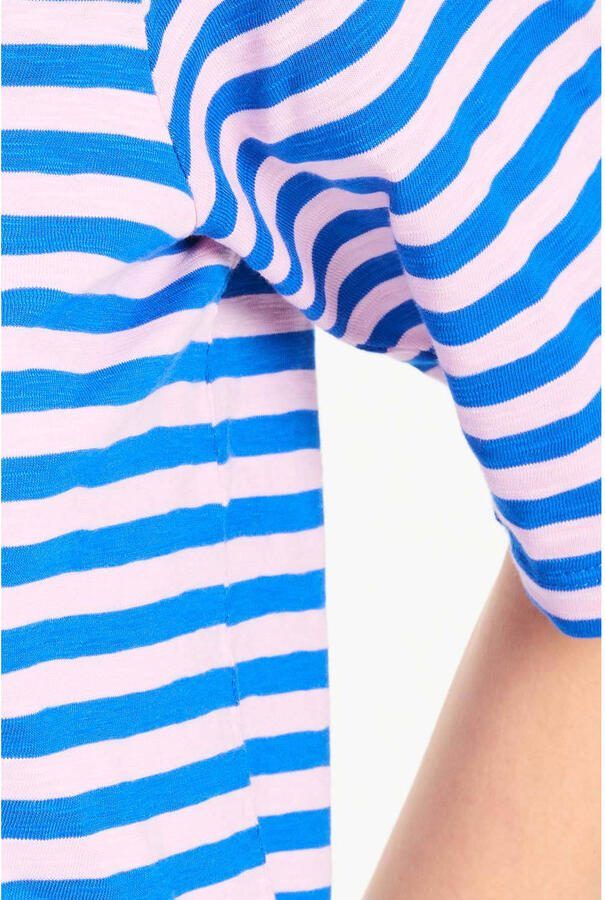 POM Amsterdam gestreept T-shirt blauw - Foto 2