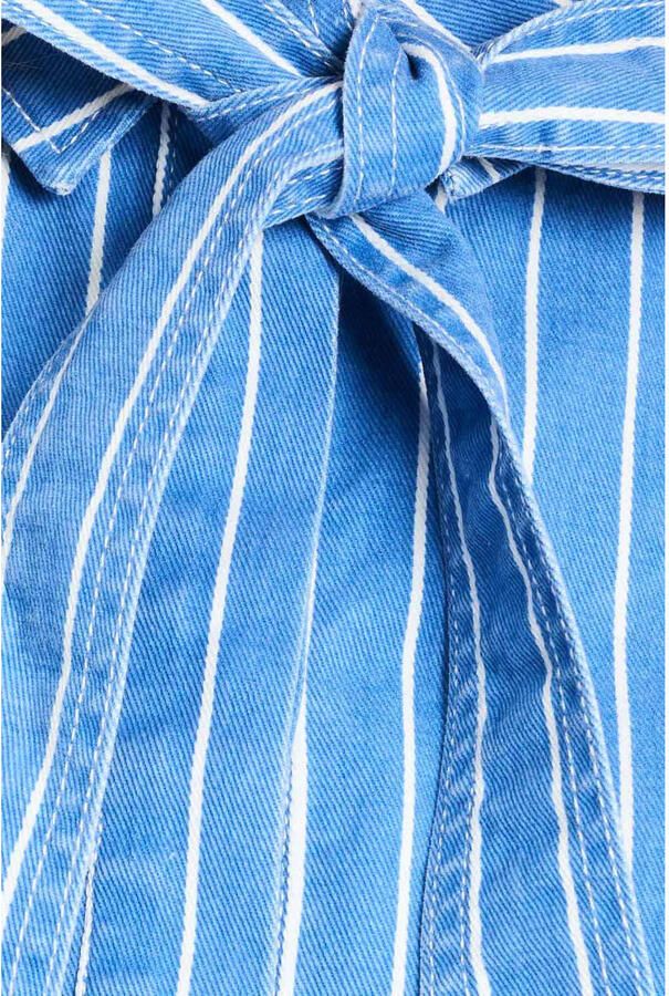POM AMSTERDAM Dames Blouses Blouse Denim Stripes Blue Blauw - Foto 7