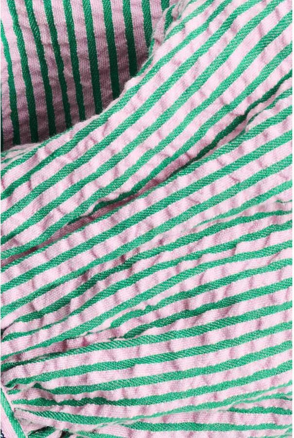 POM AMSTERDAM Dames Blouses Blouse Seersucker Green Pink Multi - Foto 6