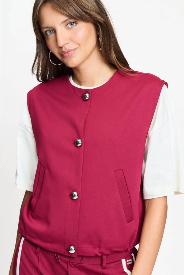 POM AMSTERDAM Dames Blazers Gaya Burgundy Red Bordeaux - Foto 7