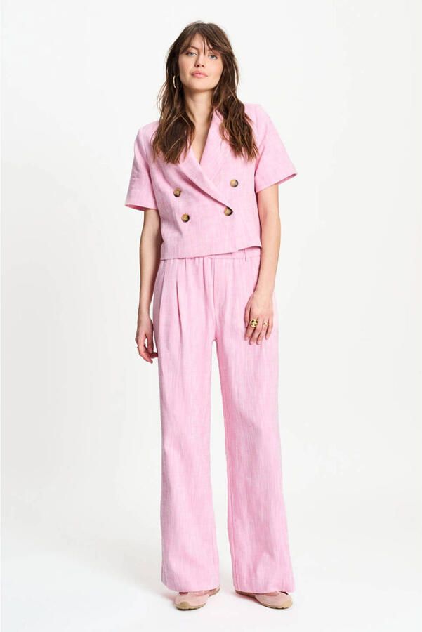 POM AMSTERDAM Dames Broeken Pants Shell Pink Roze - Foto 5