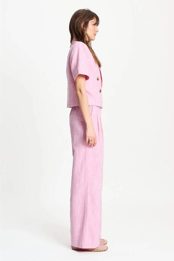 POM AMSTERDAM Dames Broeken Pants Shell Pink Roze - Foto 7