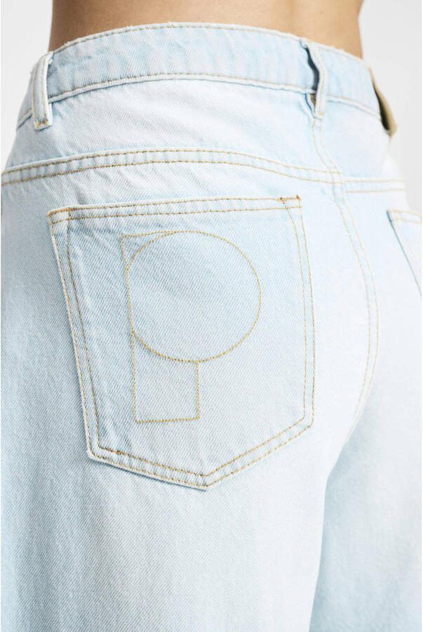 POM Amsterdam high waist wide leg jeans light blue denim - Foto 2