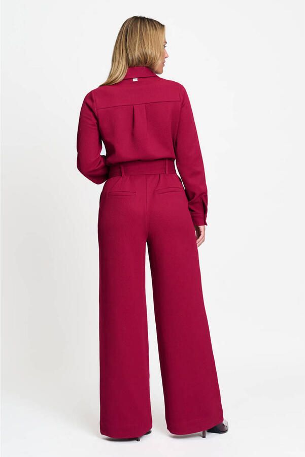 POM AMSTERDAM Dames Jurken Megan Burgundy Red Bordeaux - Foto 6
