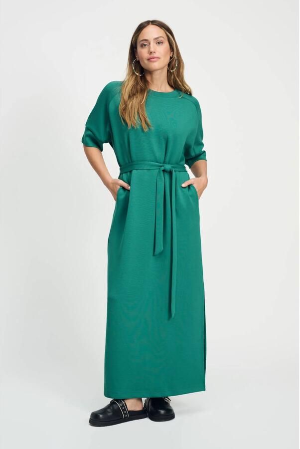 POM AMSTERDAM Dames Jurken Nora Meadow Groen - Foto 6