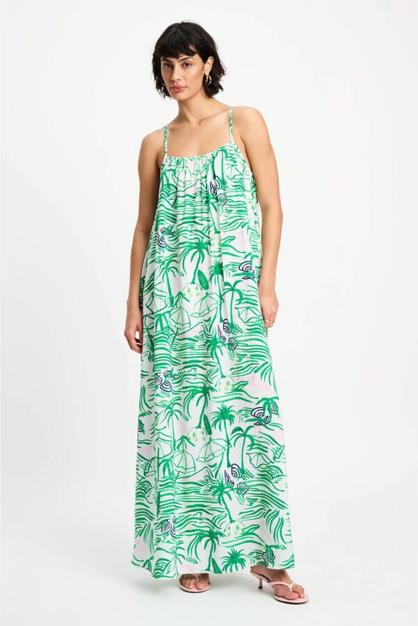 POM Amsterdam maxi jurk groen