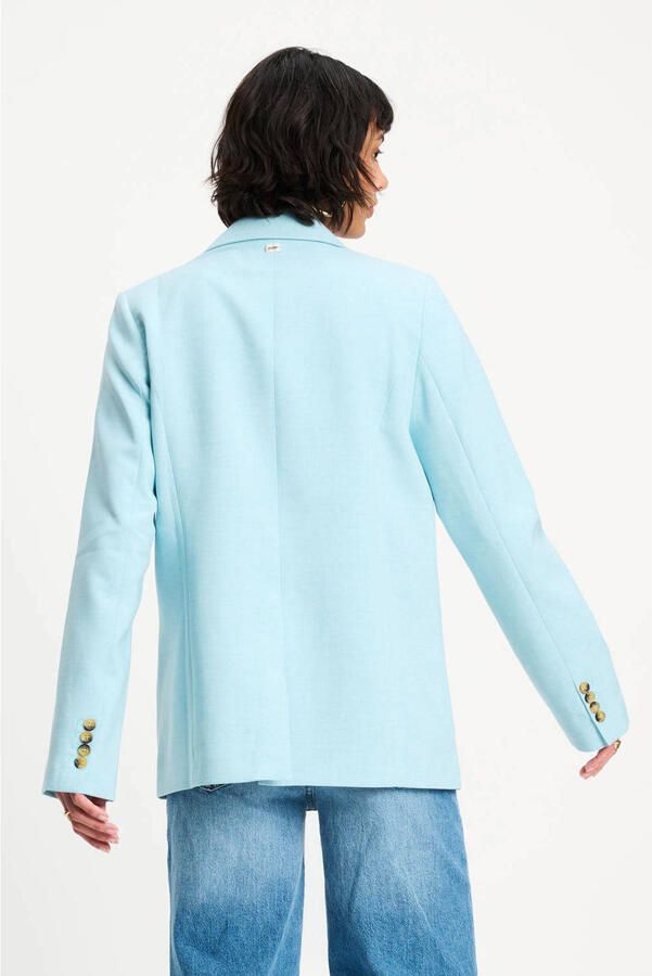 POM Amsterdam regular blazer lichtblauw - Foto 3