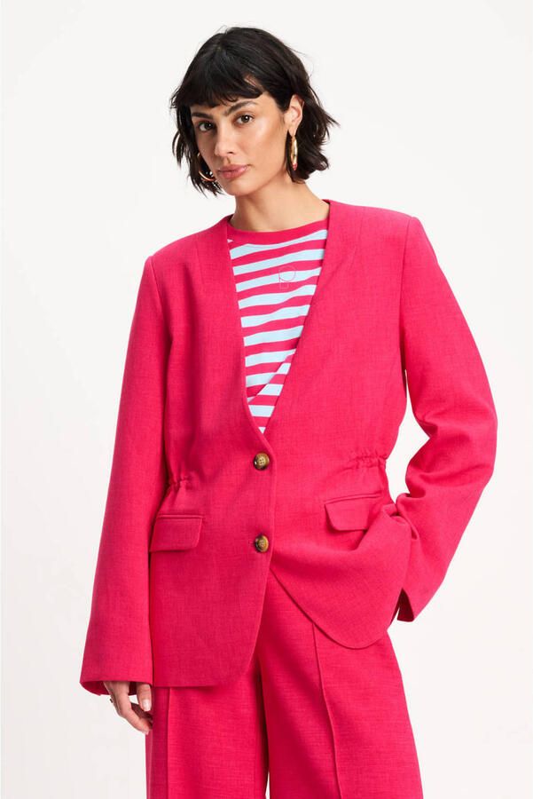 POM Amsterdam regular blazer roze