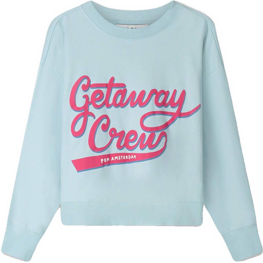 POM Amsterdam sweater lichtblauw - Foto 2