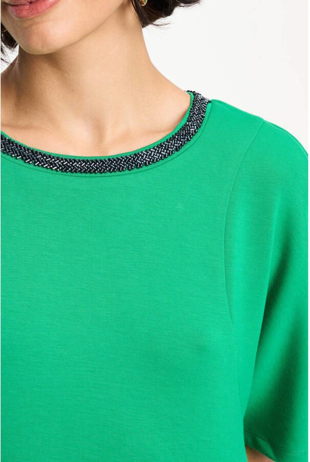POM AMSTERDAM Dames Jurken Dress Macy Palm Green Groen - Foto 6