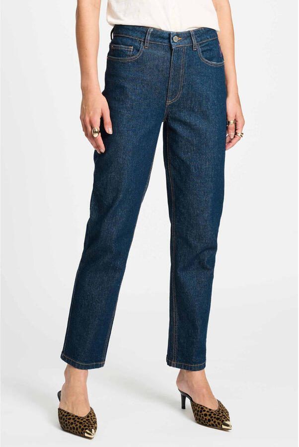 POM Amsterdam tapered jeans dark blue denim