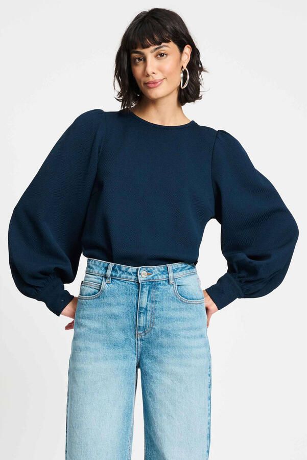POM Amsterdam top donkerblauw