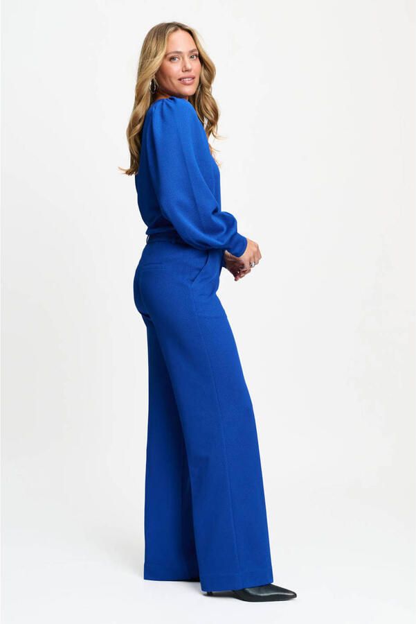 POM Amsterdam wide leg broek blauw - Foto 2