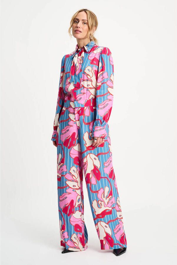 POM Amsterdam wide leg high waist broek multi - Foto 2