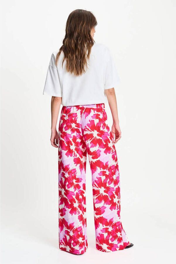 POM Amsterdam wide leg high waist gebloemde broek multi - Foto 2